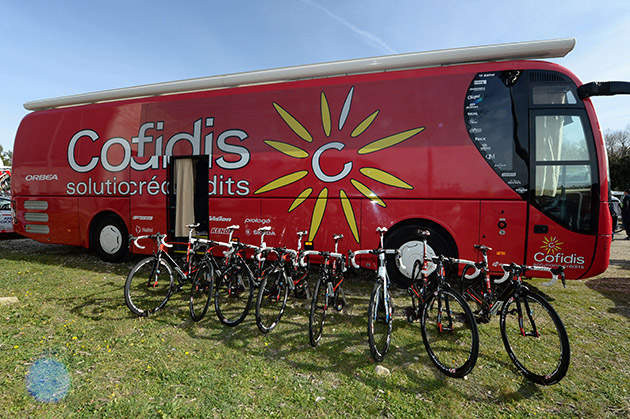 Cofidis team bus